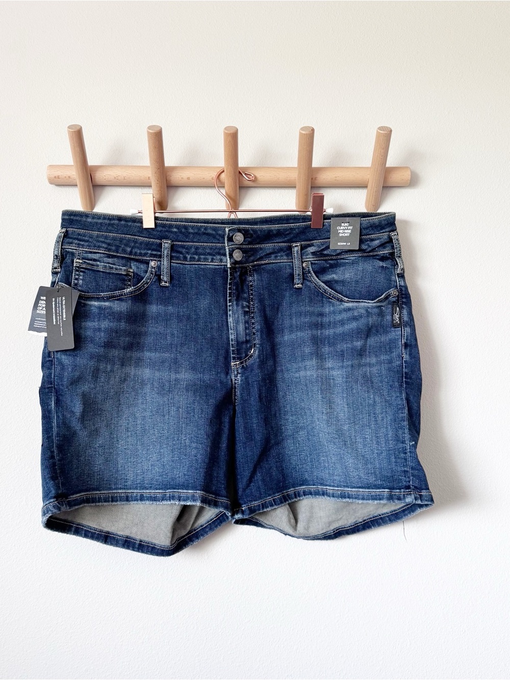Silver Jeans Dark Blue Denim Women's Jean Shorts